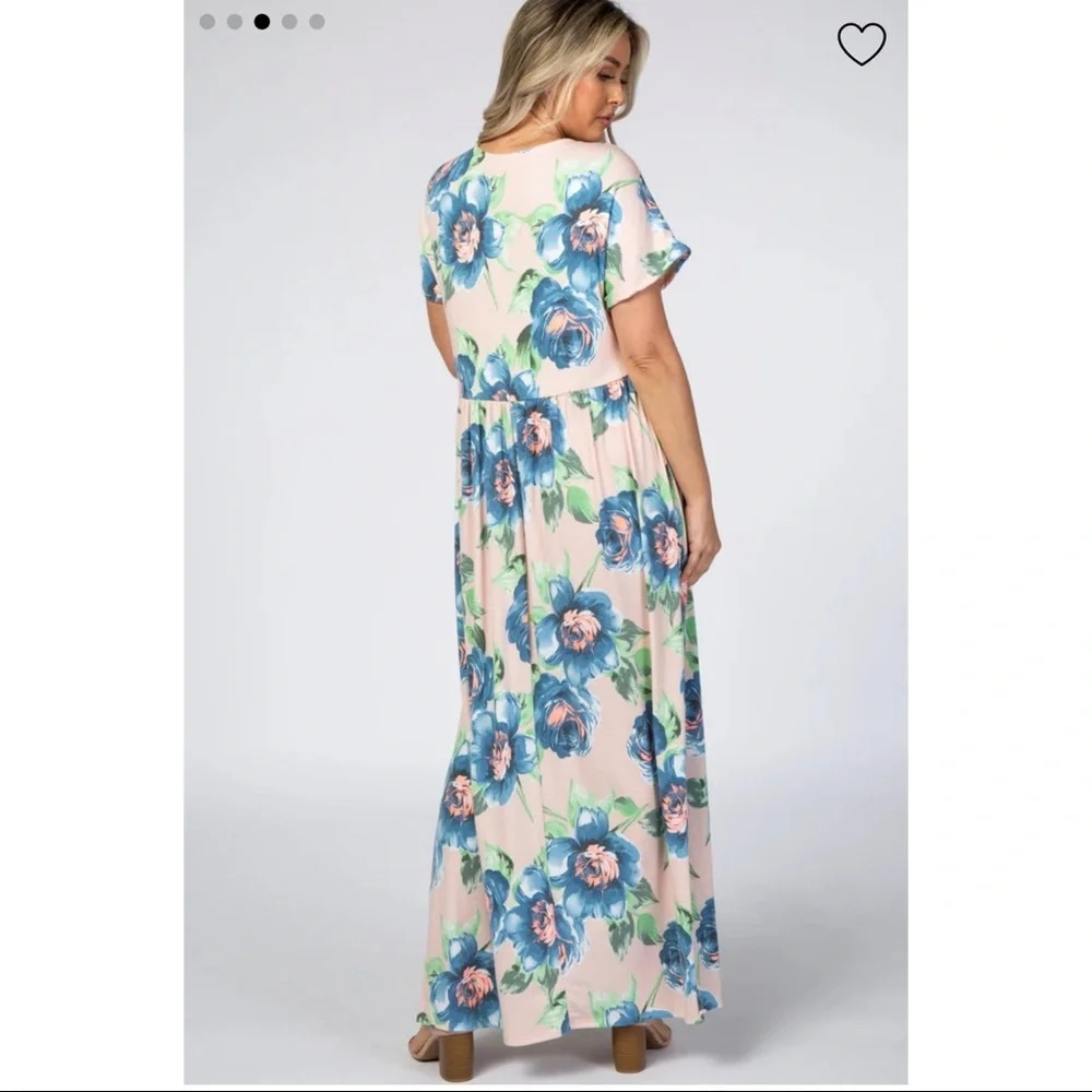 New* Pinkblush Floral‎ Maxi Maternity Dress - Picture 2 of 10
